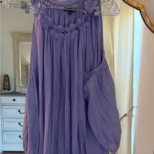 Unique Spectrum Lavender off the shoulder top